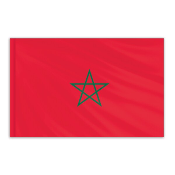 Global Flags Unlimited Morocco Indoor Nylon Flag 3'x5' 202469